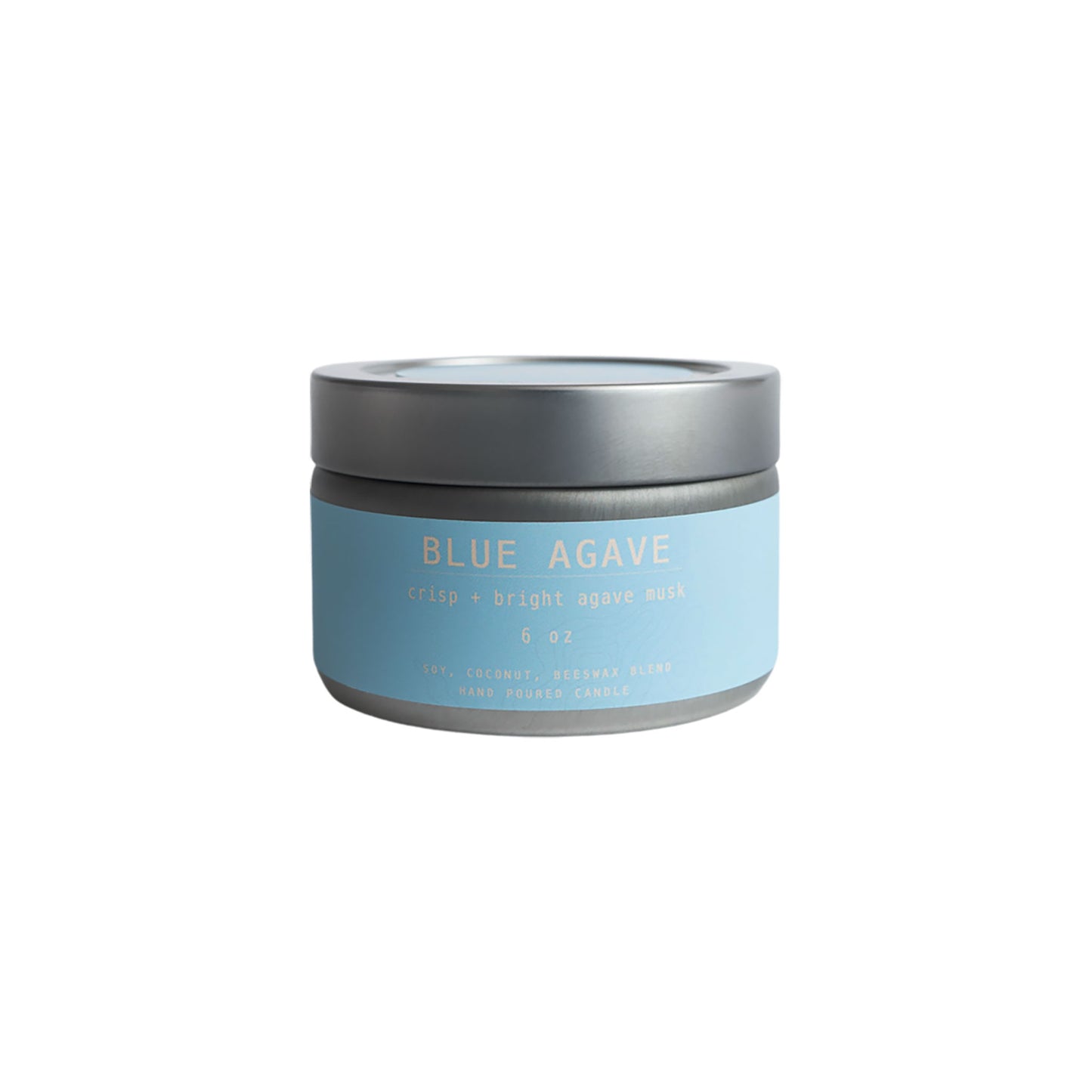 BLUE AGAVE 6oz Travel Tin Candle