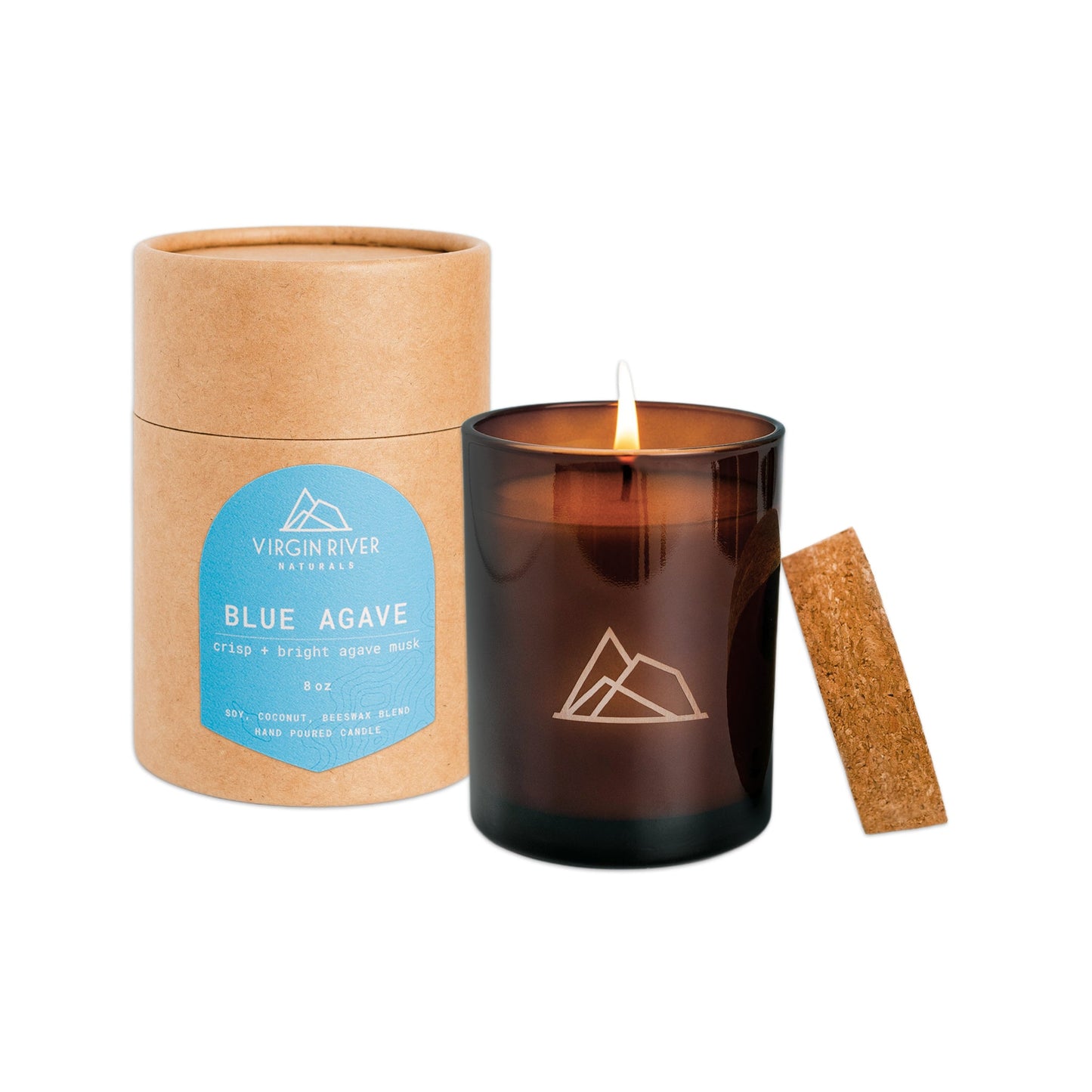 BLUE AGAVE (T) 8oz Glass Jar Candle