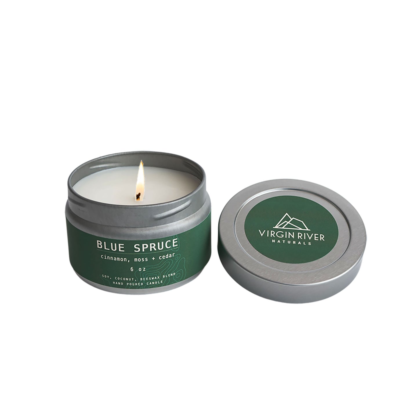 BLUE SPRUCE 6oz Travel Tin Candle