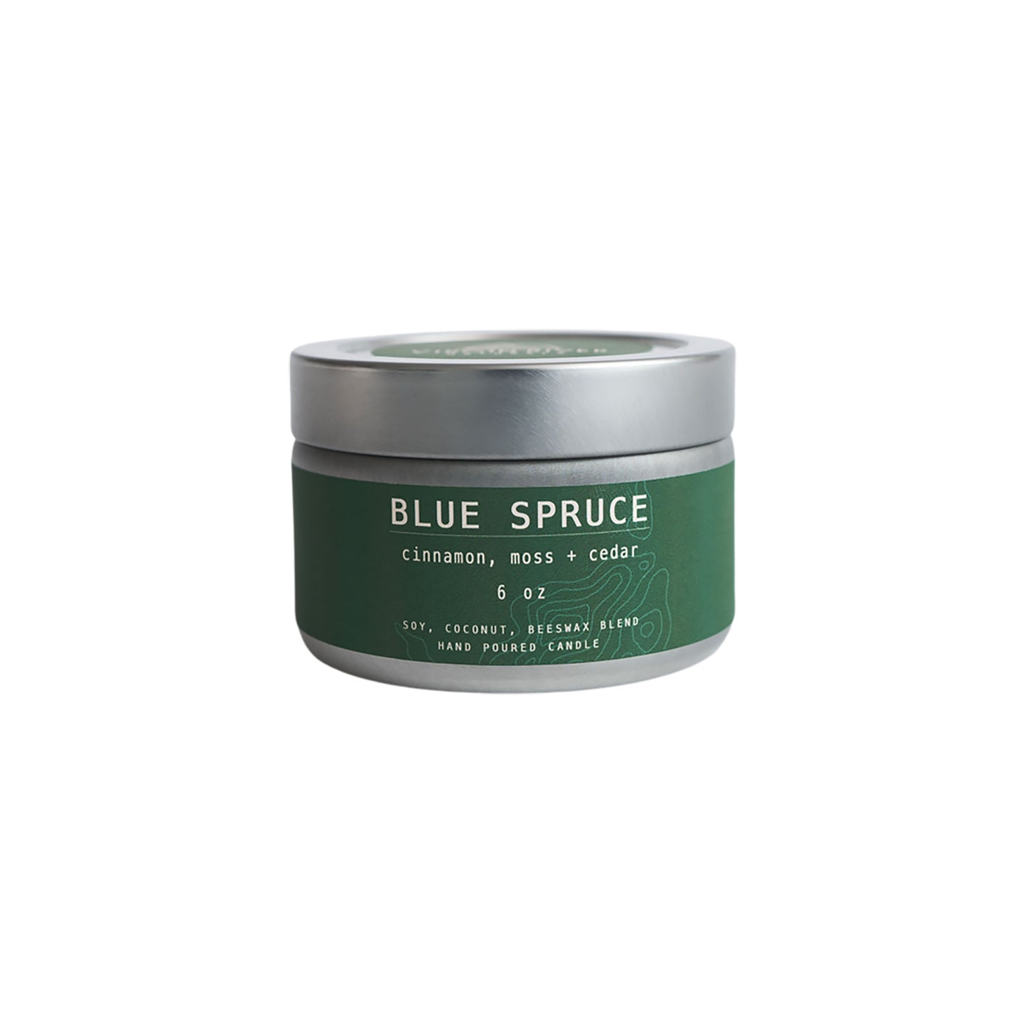 BLUE SPRUCE  6oz Travel Tin Candle