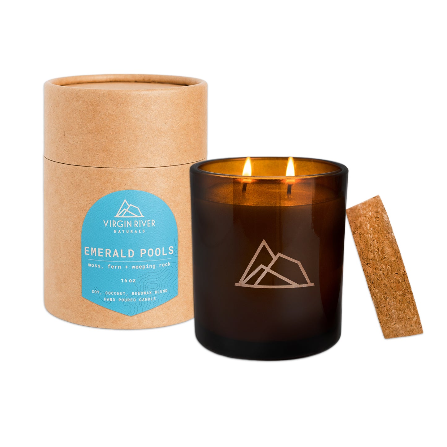 EMERALD POOLS 16oz Glass Jar Candle
