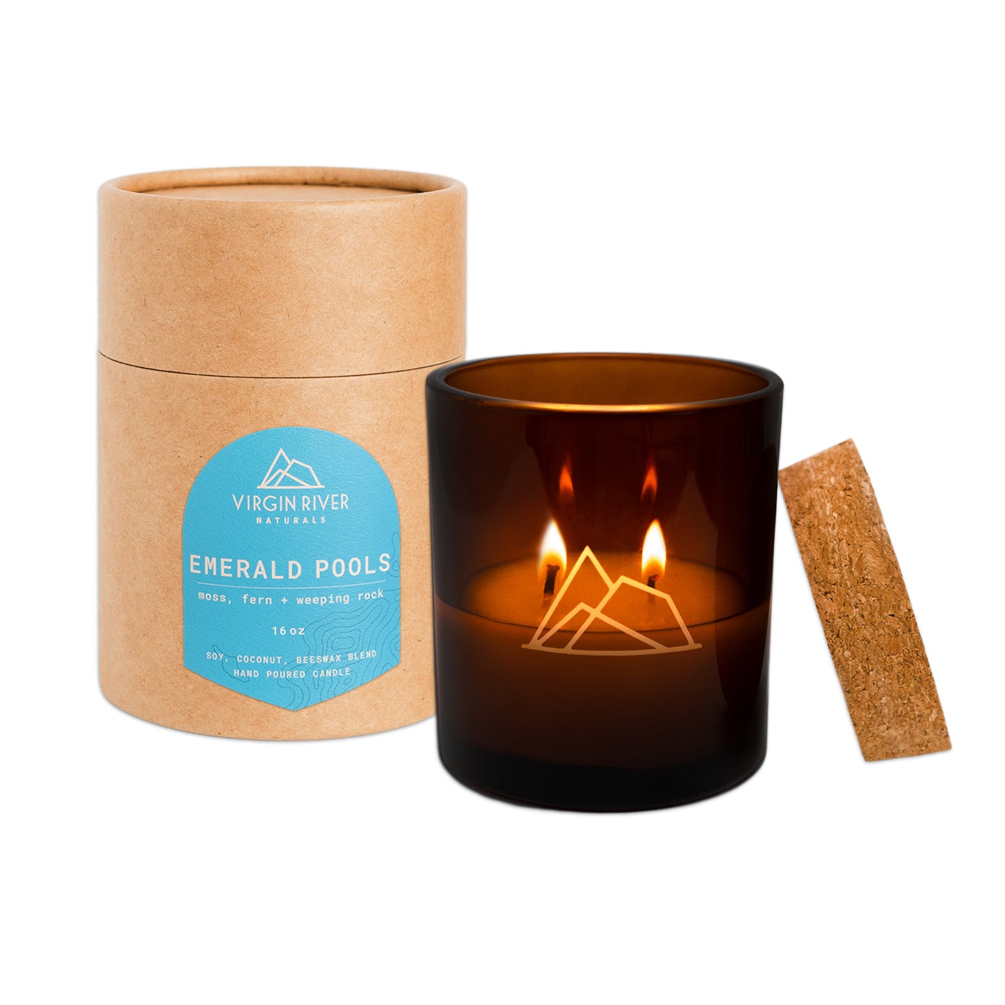EMERALD POOLS 16oz Glass Jar Candle
