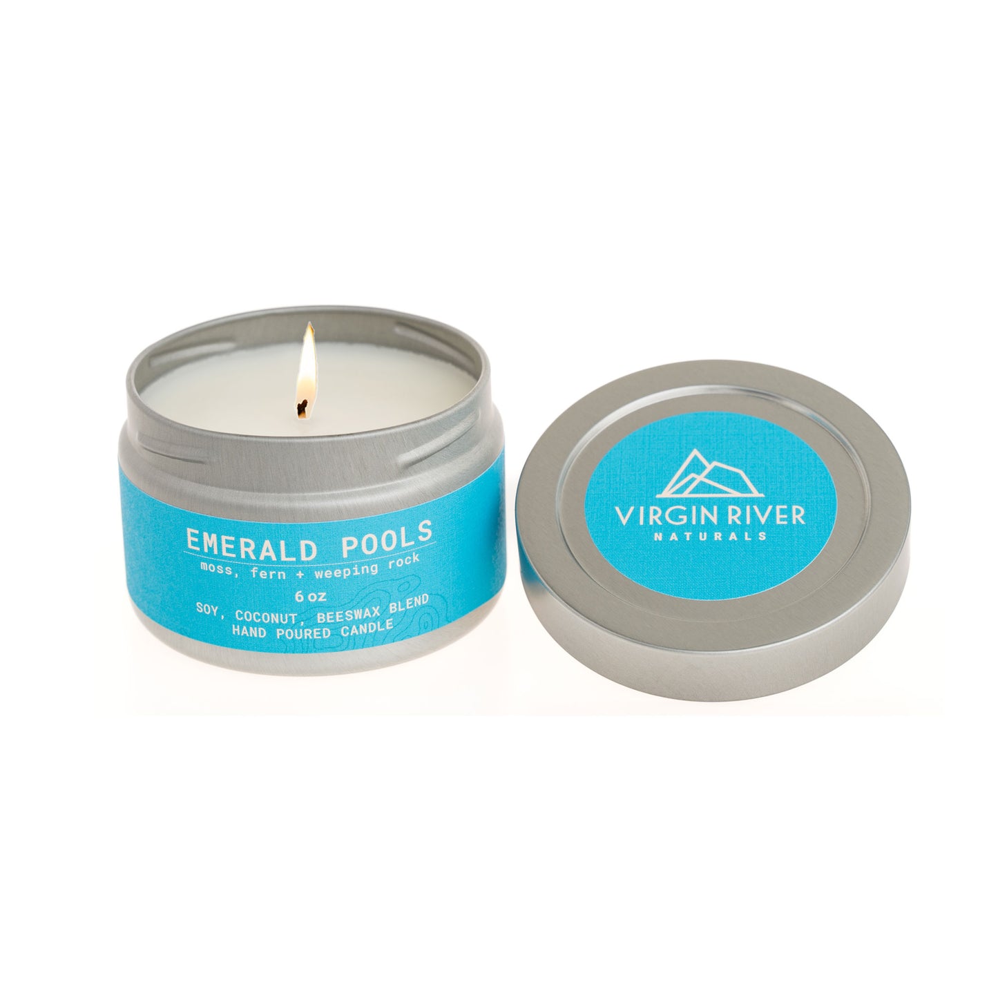 EMERALD POOLS 6oz Travel Tin Candle
