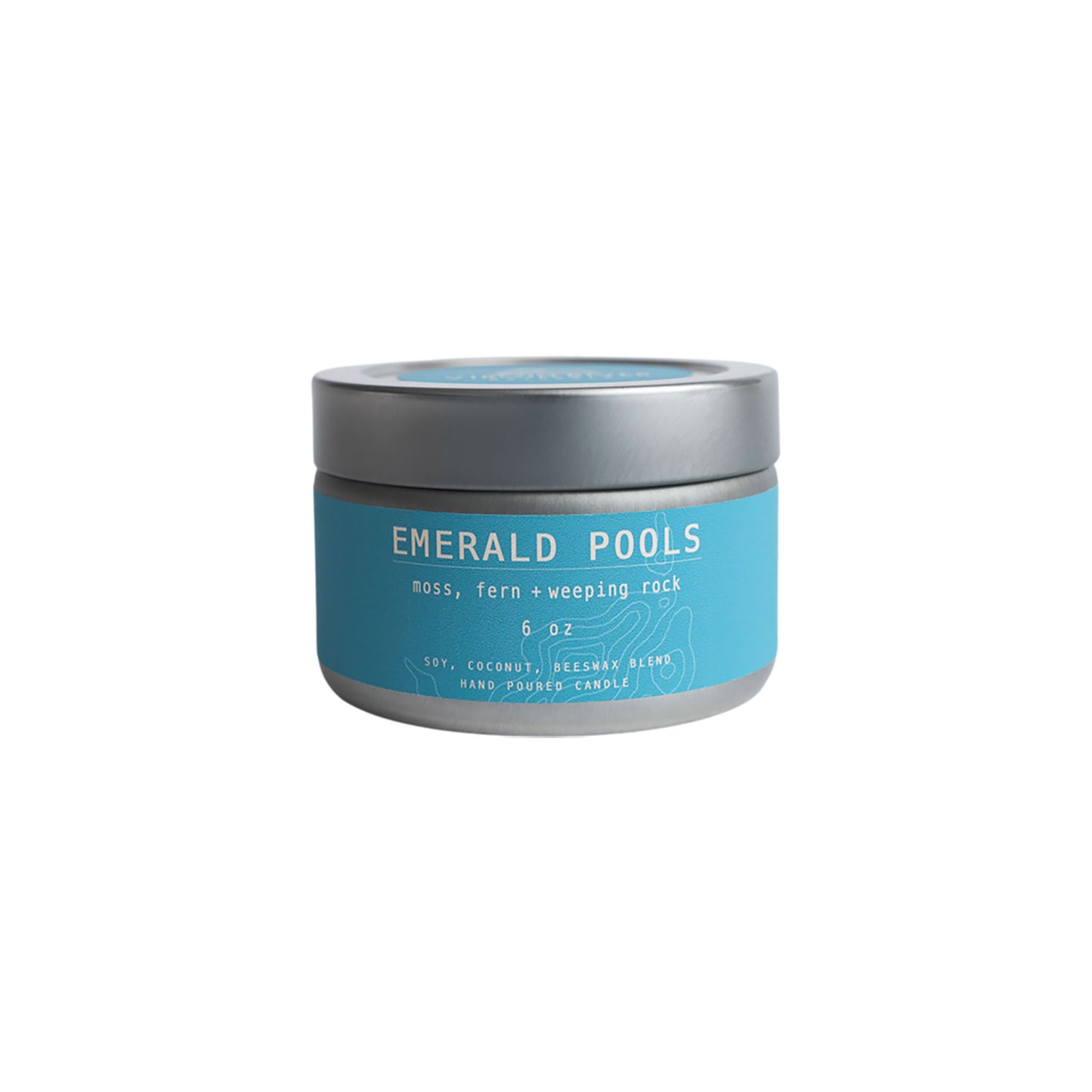 EMERALD POOLS 6oz Travel Tin Candle