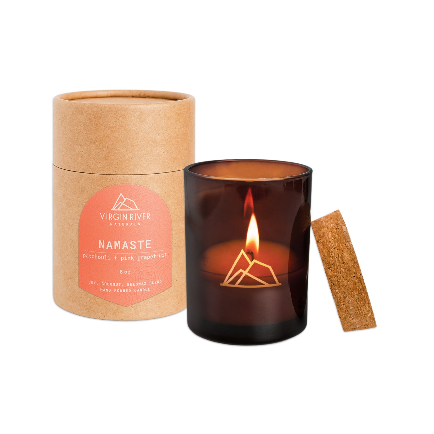 NAMASTE 8oz Glass Jar Candle