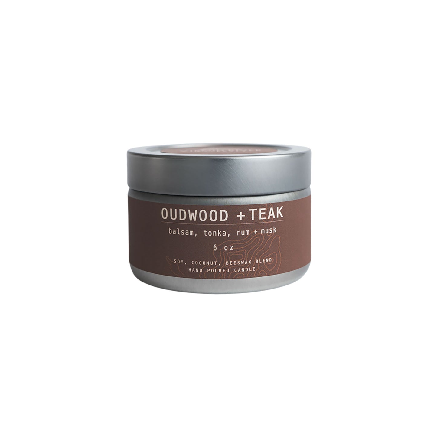 OUDWOOD + TEAK 6oz Travel Tin Candle