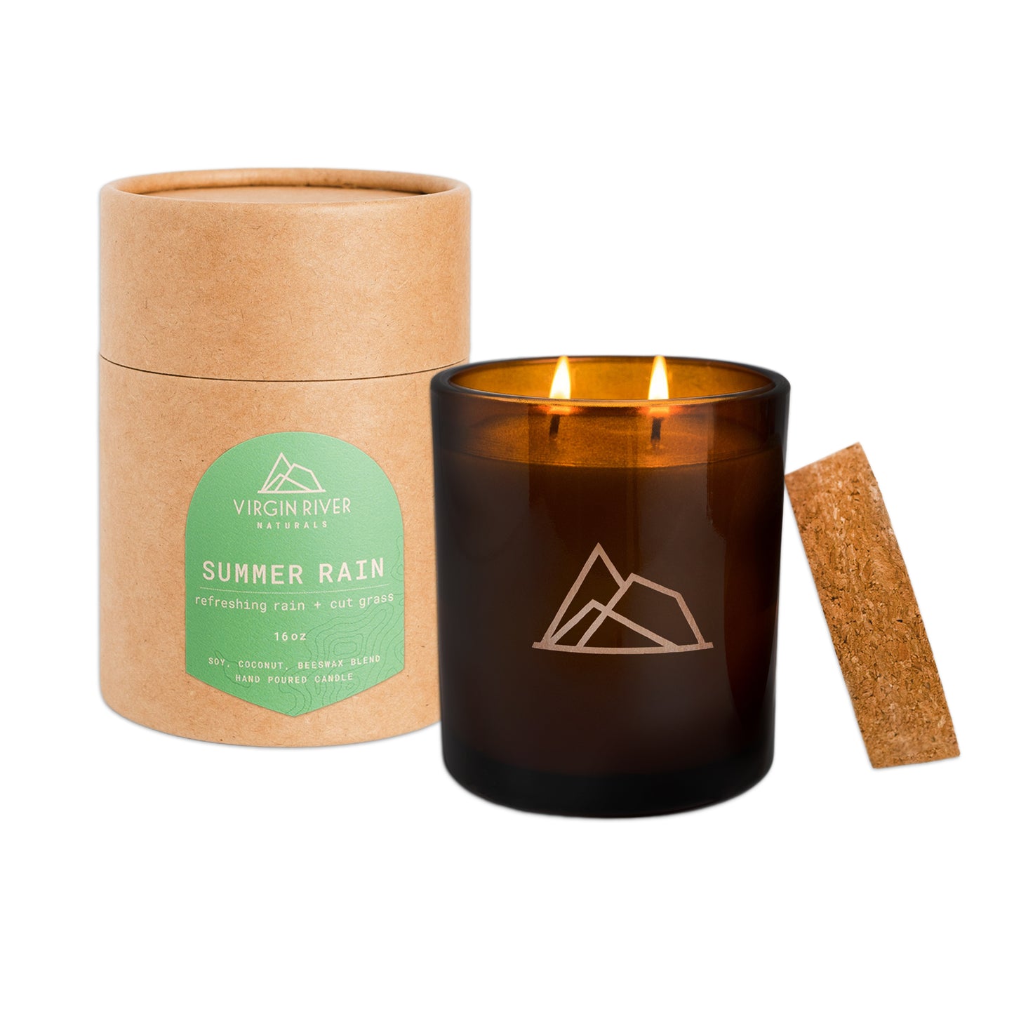 SUMMER RAIN 16oz Glass Jar Candle