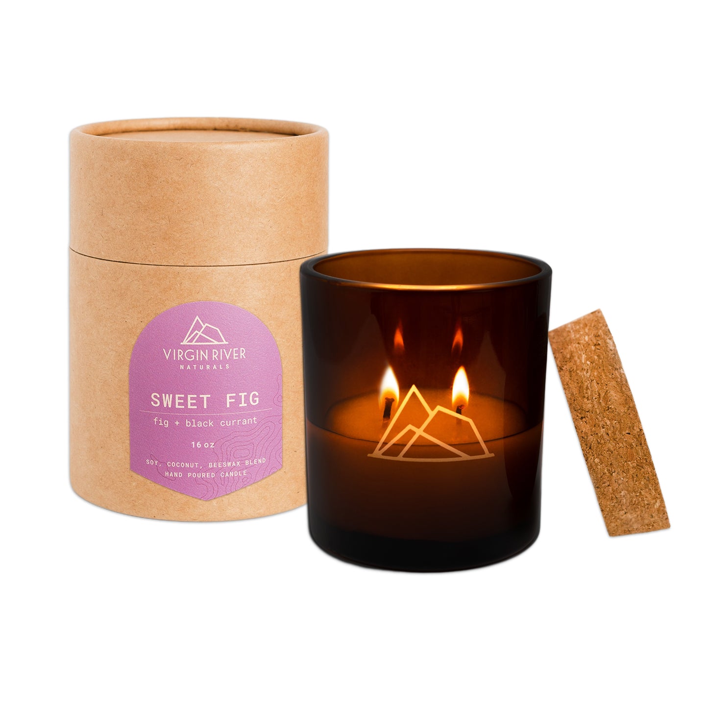 SWEET FIG 16oz Glass Jar Candle