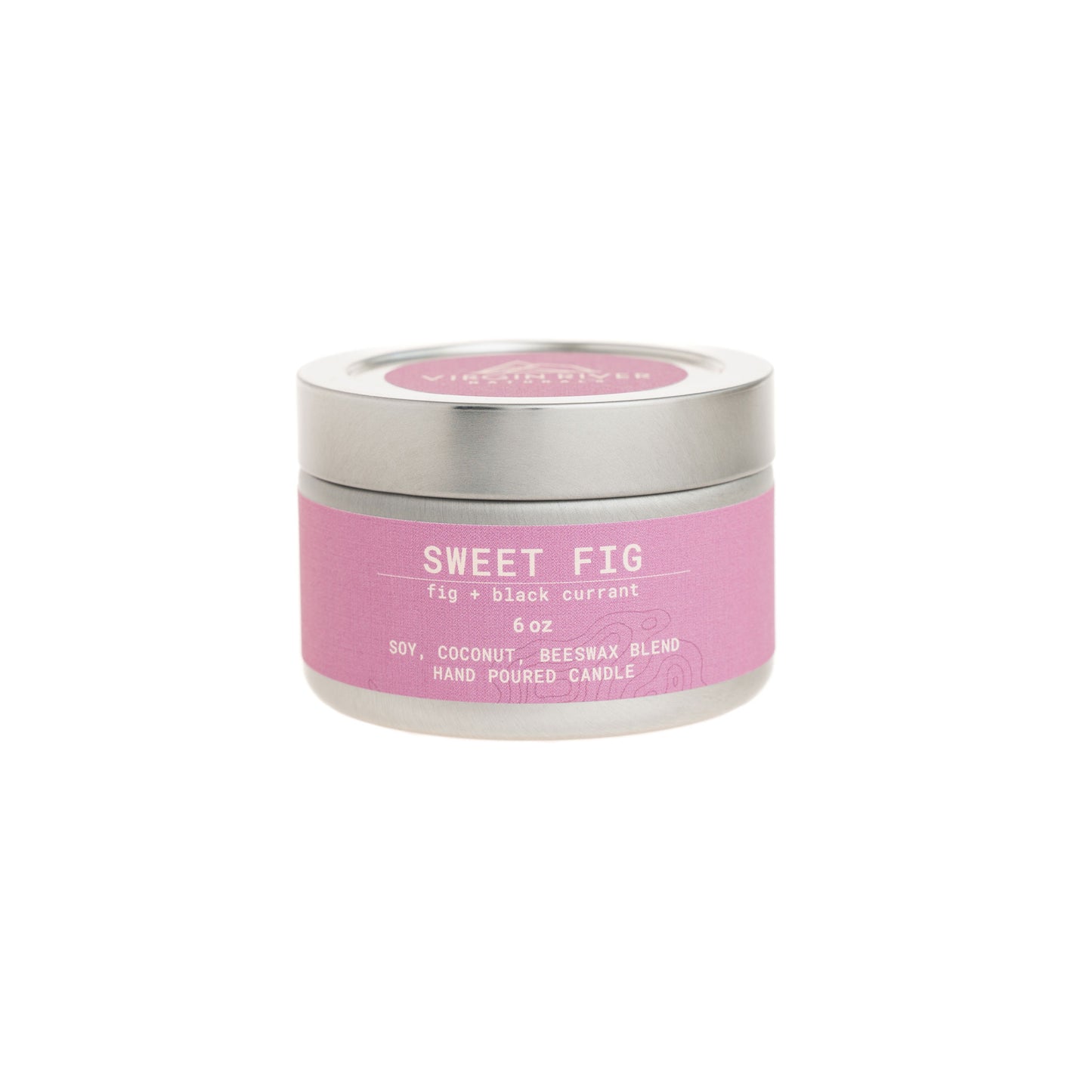Sweet Fig 6 oz travel tin candle