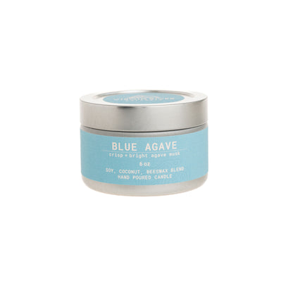 BLUE AGAVE 6oz Travel Tin Candle