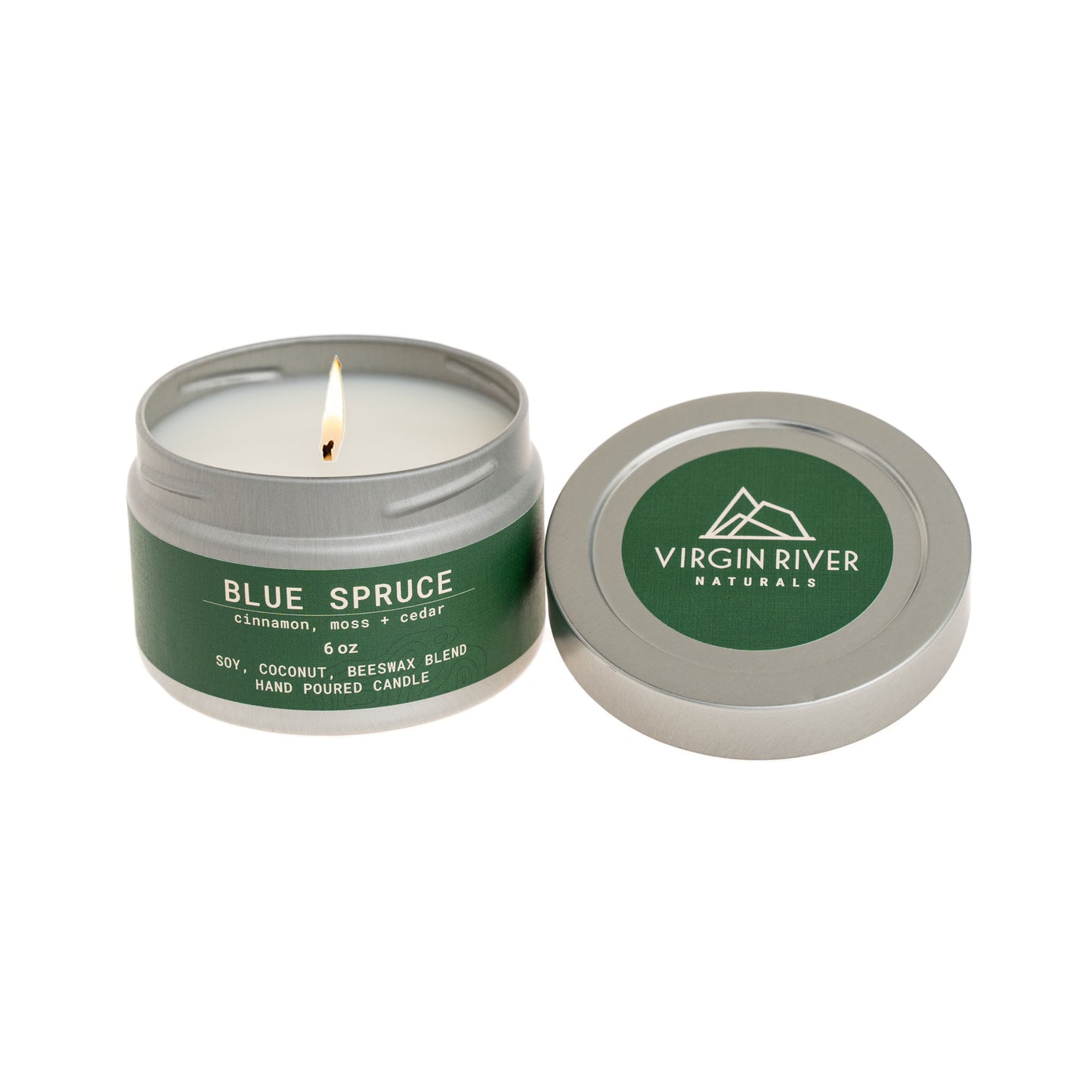 BLUE SPRUCE  6oz Travel Tin Candle