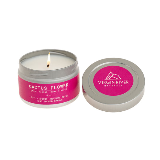 CACTUS FLOWER 6oz Travel Tin Candle