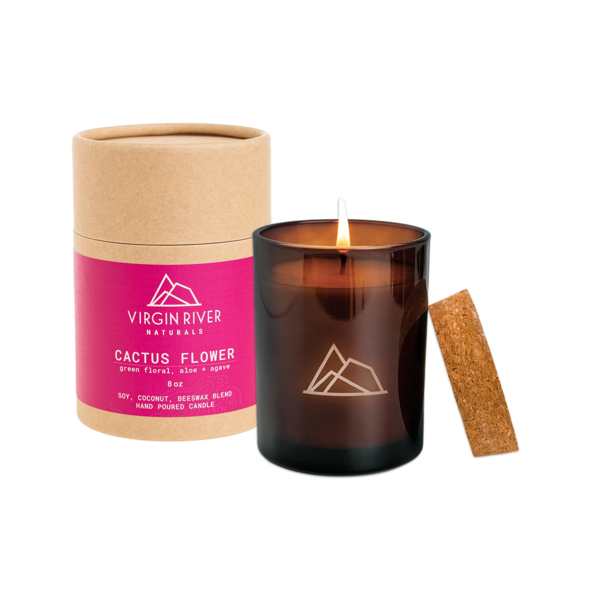 Cactus Flower Candle | Agave and Aloe Scented Candle