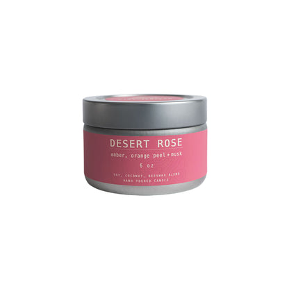 DESERT ROSE 6oz Travel Tin Candle
