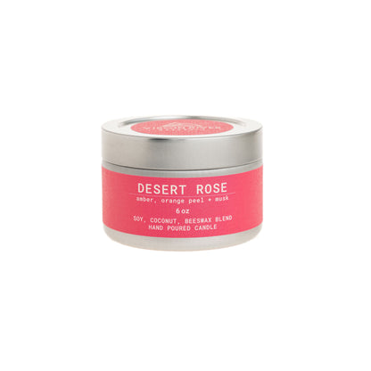 DESERT ROSE 6oz Travel Tin Candle