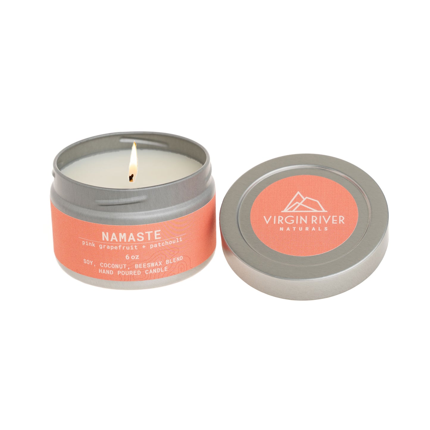 NAMASTE 6oz Travel Tin Candle