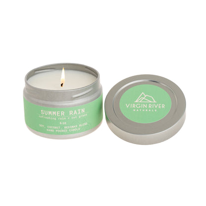 SUMMER RAIN 6oz Travel Tin Candle