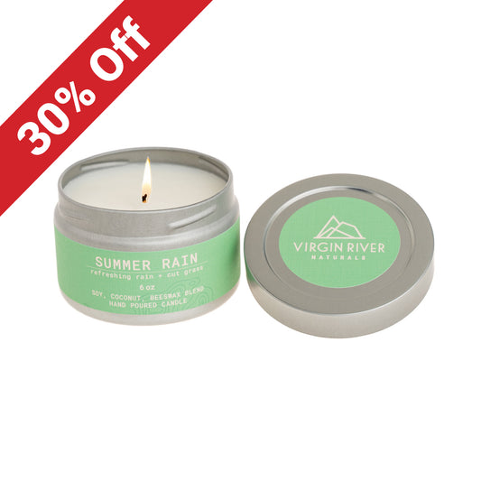SUMMER RAIN 6oz Travel Tin Candle