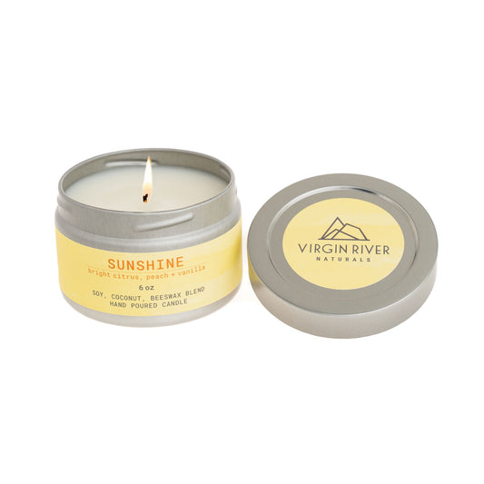 SUNSHINE 6oz Travel Tin Candle