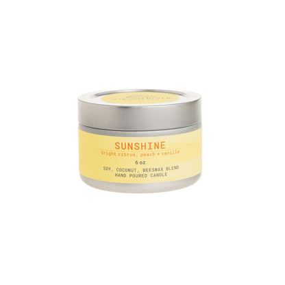 SUNSHINE 6oz Travel Tin Candle