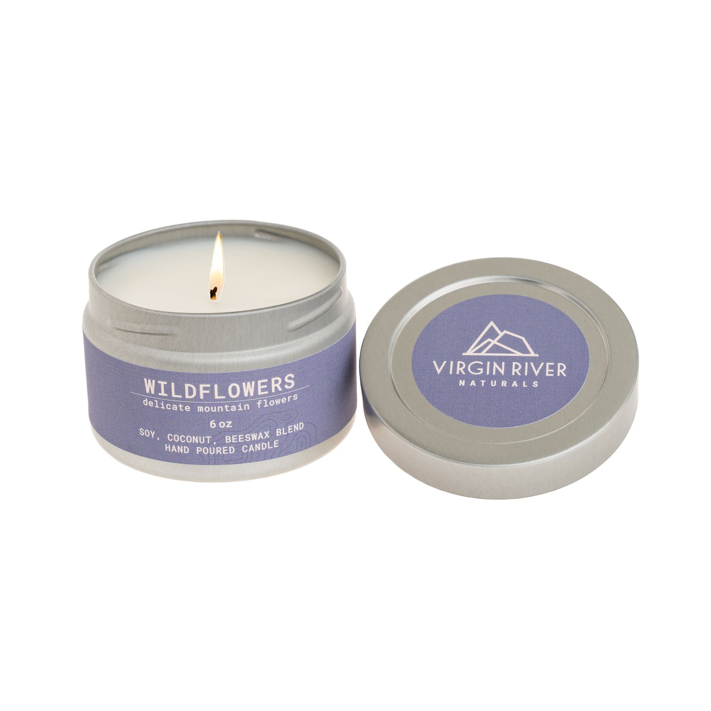 WILDFLOWERS 6oz Travel Tin Candle