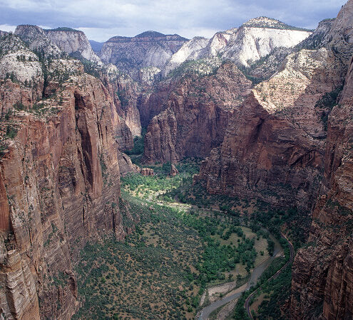 A sweeping view of Zion National Park